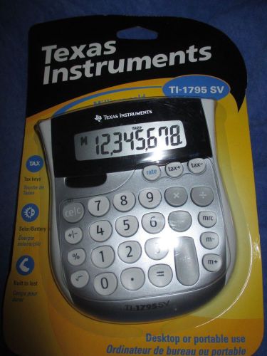 Texas Instruments TI-1795SV Minidesk Calculator 8-Digit LCD