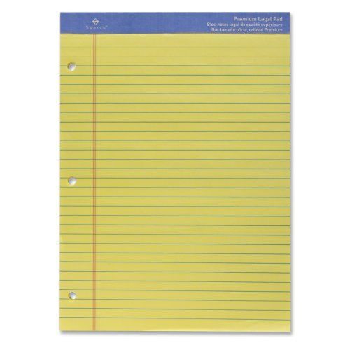 Sparco three-hole punched ruled letter pads - 50 sheet - 16 lb - 8.50&#034; (10113hp) for sale