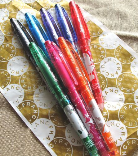 Pilot disney frixion point 04mm cute erasable 8 color ballpoint pens limited for sale