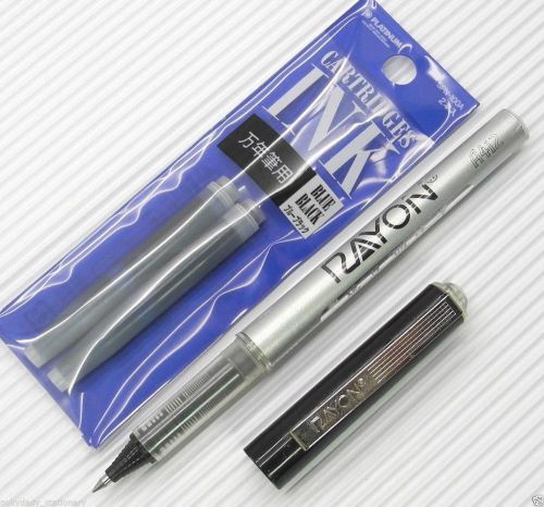 6X Platinum cartridges BLUE+ 2 RAYON cartyridge system Roller ball pen