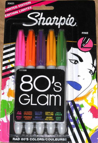 Sharpie 80&#039;s Glam Special Colors Permanent Marker Pens Fine Point Free Shipping