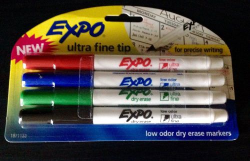 Expo Dry Erase Markers. 4 Count Pack