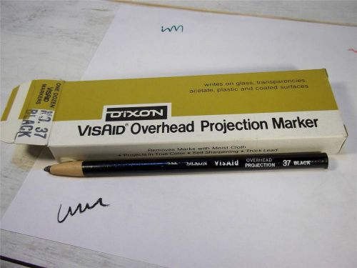 12-New Old Stock DIXON BLACK Overhead Projection Marker Film Markers Made USA