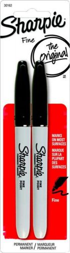 Sanford sharpie fine black permanent marker 2 count for sale