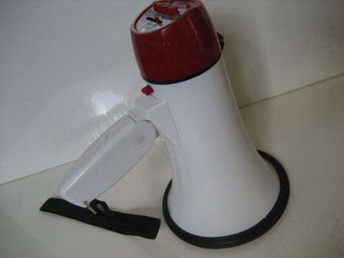 BULLHORN MICROPHONE SIREN RECORD MINI Voice Projection Crowd Control Playback