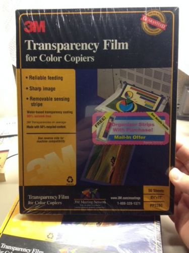 Sealed 3M Transparency Film for Plain Paper Copiers 50 Sheets PP2260 x2!!!