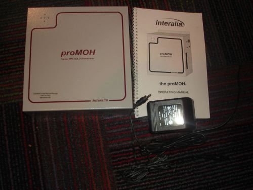 Interalia promoh digital on-hold announcer w/ manual, euc tested working for sale