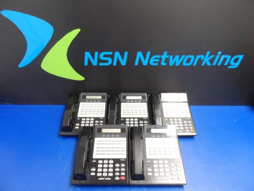 Lot of 5x NEC Nitsuko 28B HF Display Phones 92763A 124I/384 DX2NA-18CTUXH