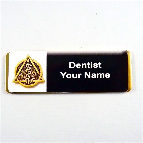 DENTIST/ORTHODONTIST/DENTAL PERSONALIZED MAGNETIC ID NAME BADGE,MEDICAL,DDS,