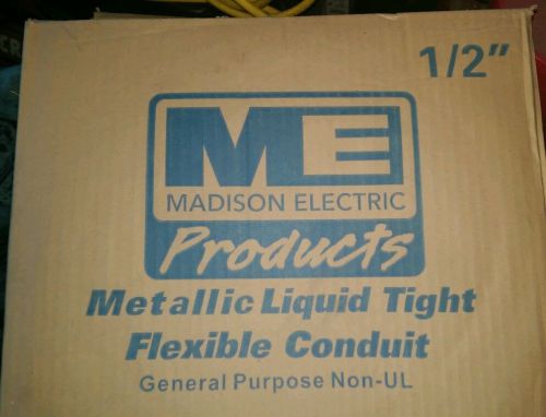 1/2&#034; x 100&#034; - Flexible Liquid Tight Electrical Metal Conduit - Metallic Conduit