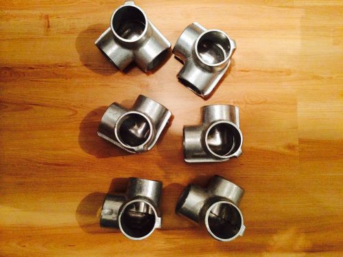 Lot of 6 Speed-Rail #9 Side Outlet Elbow, 1-1/2&#034;