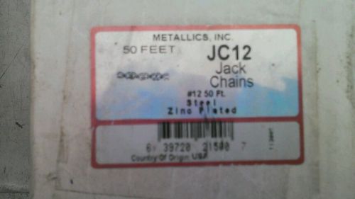 #12 Jack chain 50 foot box. Lot of 4