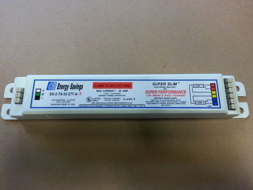 Electronic fluorescent ballast 2/32 277 volt t-8 2 lamp for sale