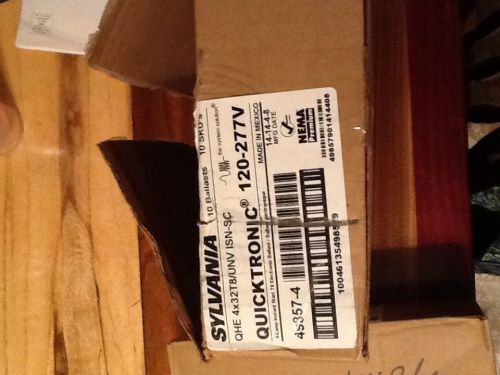 Sylvania quiktronic 4x32 t8 electronic ballast new case of 10 for sale