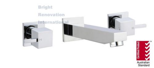 Brand new bathroom square cube brass chrome bath tap set on sale for sale