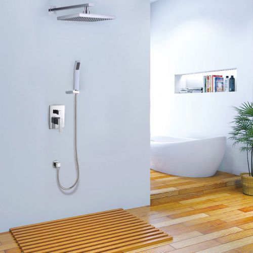 Modern shower system single handle rain shower head &amp; hand shower free shipping for sale