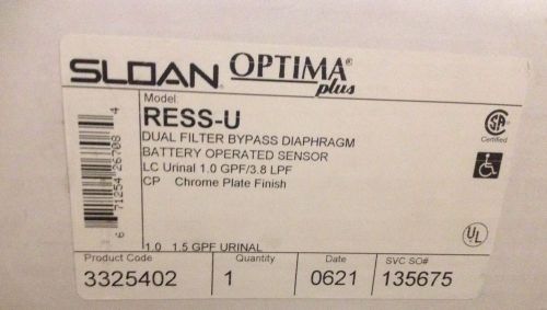SLOAN G2 RESS-U Flushometers 3325402 (1.0 gpf/3.8 Lpf) Battery Powered Retro Fit