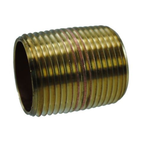 3/8&#034; x close brass pipe nipple for sale