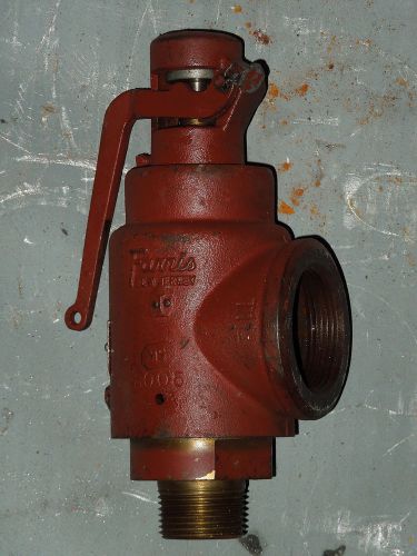 1 x 1-1/2&#034; teledyne farris safety valve #1875-0l, set @ 10 psi for sale