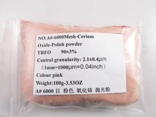 6000mesh cerium oxide high grade optical glass gem crystal polishing powder 100g for sale