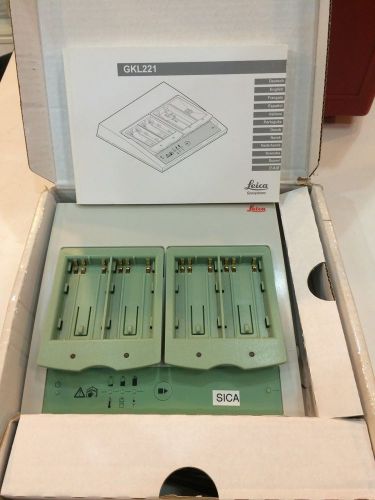 Brand new leica pro battery gkl221 charger 733271 for total station gps &amp; survey for sale