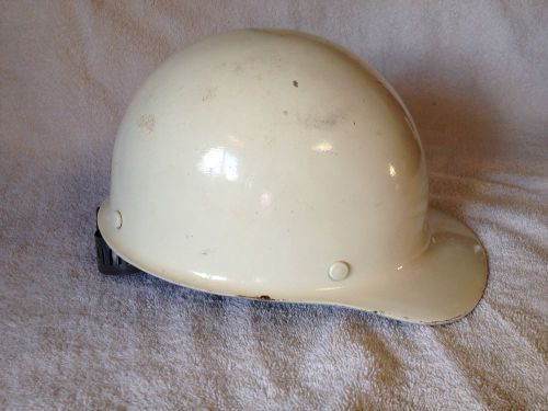 Vintage MSA Skullgard 1969 Hard Hat White Adjustable Liner
