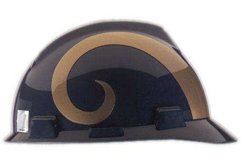 Nfl hard hat st. louis rams adjustable strap lightweight construction sports for sale