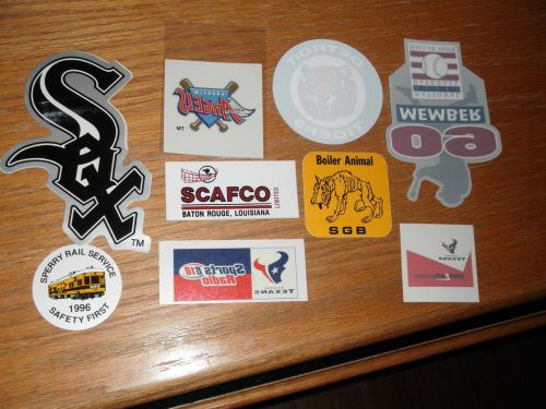 Hard Hat Sticker Collection  (lot of 9 MINT)