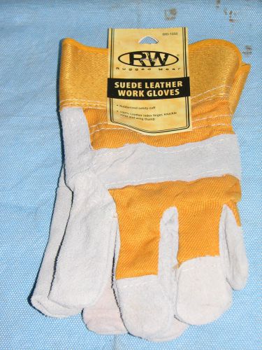 R-W GLOVES 660-1050 Leather Palm Cuffed Work Gloves