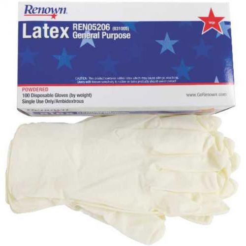 Glove Latex Lg Powdered Renown Gloves 831005 076335012735