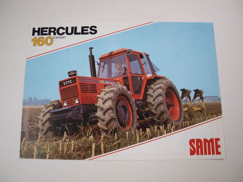 SAME Hercules 160 Export Tractor Trattori Color Brochure Italy Original &#039;80 MINT