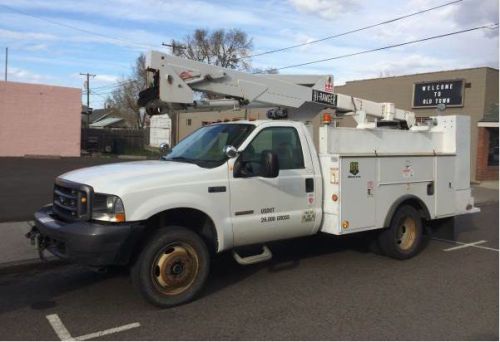 2004 ford f550 utility bucket truck telelect 80k miles winch nice diesel for sale