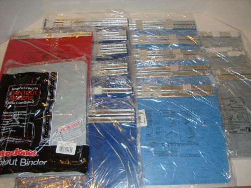 Lot of 16 new printout binder cover kits gray blue red wilson-jones acco for sale