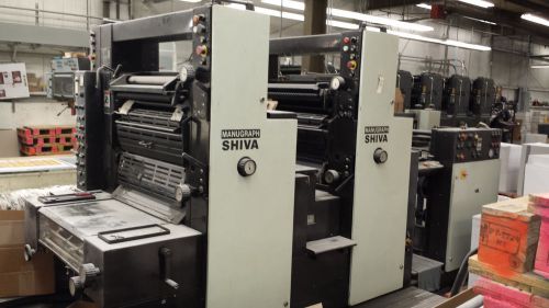 Manugraph Shiva 266 LF 2 color 19X26 offset sheetfed press