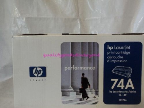 Genuine Hewlett Packard 92274A HP 74A Black Toner LaserJet OEM Brand New