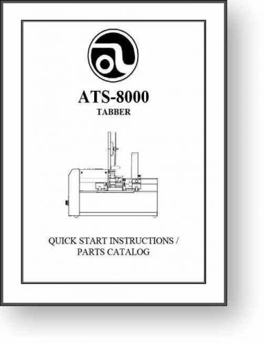 Astro ATS-8000 Tabber Operator&#039;s Manual