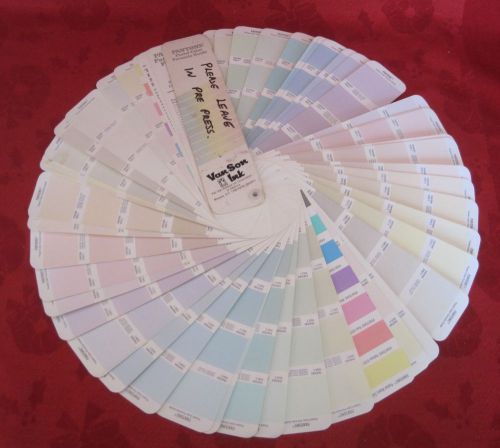 1990 Pantone Coated &amp; UnCoated Pastel Formula Color Guide * 60 Pages
