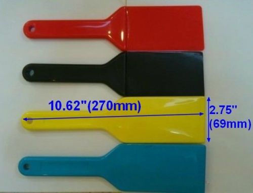 4PC Screen Printing Ink Spatulas Plastic Hands Blade Ink Apply Clean Tool Shovel