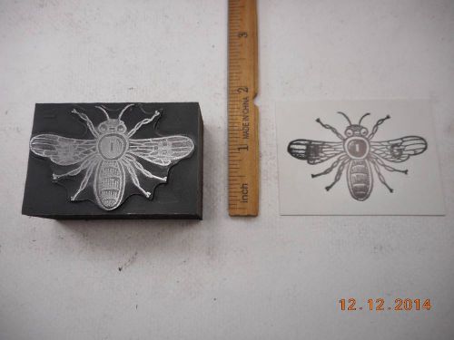 Letterpress Printing Printers Block, HIG Bee