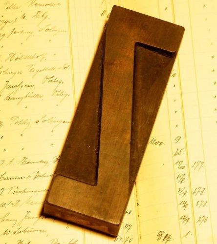 Letter &#034;Z&#034; -  4.92&#034; letterpress wood printing block vintage woodtype type print