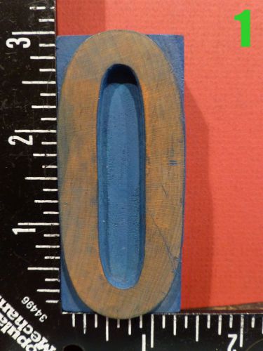 Wood Type Number - YOUR CHOICE: 0 0 1 2 4 4 5 5 - 3 inch Printers Block