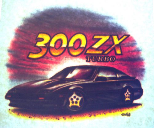 300 zx turbo  vintage 80&#039;s love t-shirt transfer for sale