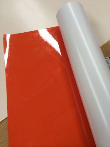 SAVE!  5 yards Thermoflex Plus Orange Heat Applied Vinyl Specialty Materials
