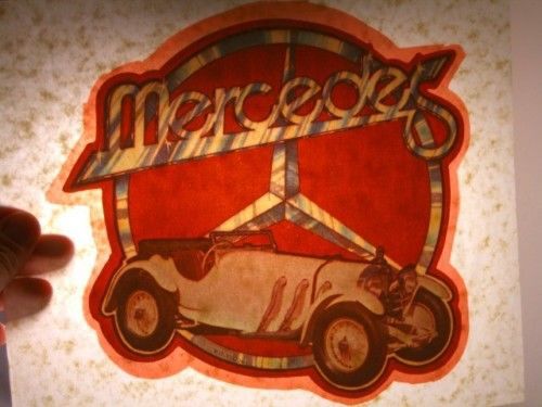 OLD 1975 MERCEDES CAR AUTO IRON ON T SHIRT TRANSFER