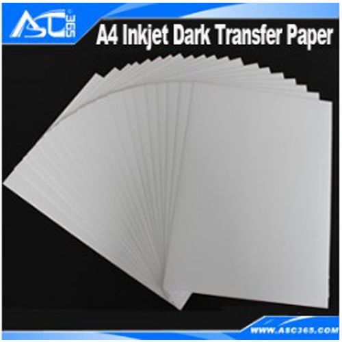 A4 Dark Inkjet Heat Transfer Paper DIY T-shirts 20 Sheets/package Promation