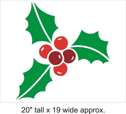 2X Christmas Holly Removable Wall Art Decal Vinyl Sticker Mural Decor-FA294