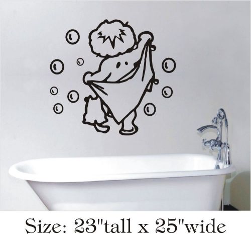 2X Vinyl Baby Boy Bathing Bubble Bathroom Stickers Art Sticker for Kid&#039;sRoom1435