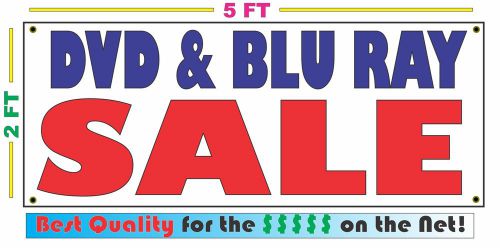 DVD &amp; BLU RAY SALE Banner Sign NEW Larger Size Best Price for The $$$$ Pawn Shop