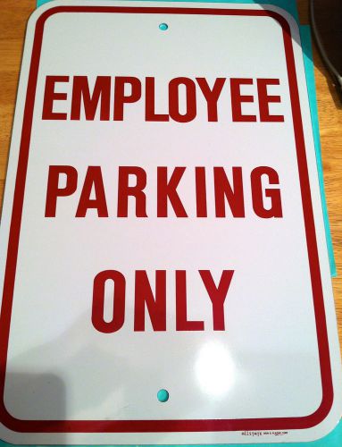 Employee parking only road sign authentic  sign shield anti-graffiti laminate for sale