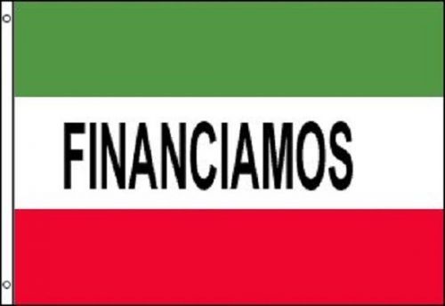 FINANCIAMOS Flag We Finance Store Banner Advertising Pennant Business Bandera